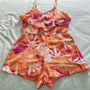 Charlotte Russe NWOT Multicolored Floral Romper